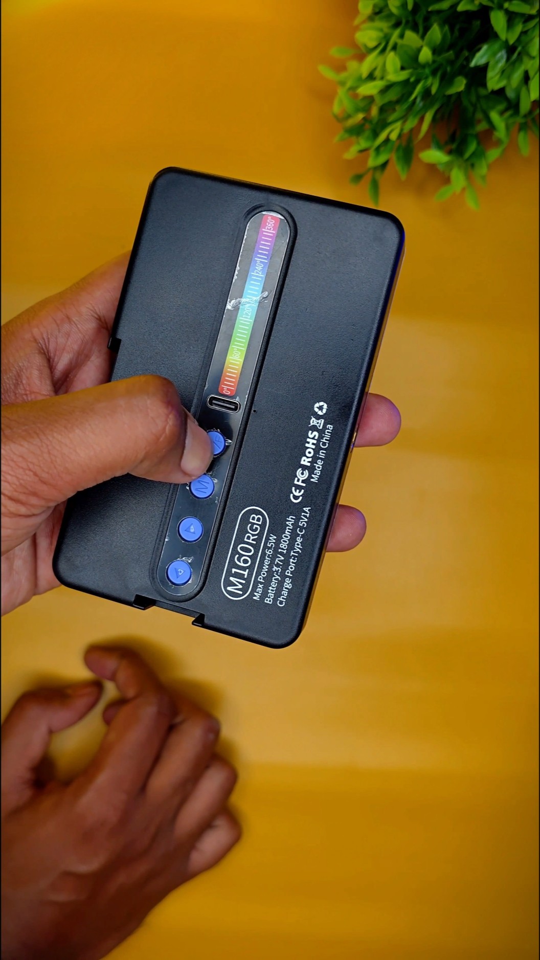 Pocket Rechargeable RGB LED Light 💡 | #shorts #ytshorts – YouTube