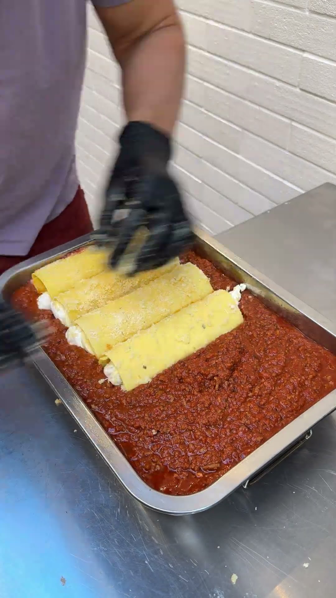 Cannelloni Lasagna 🧀🍅 #shorts – YouTube