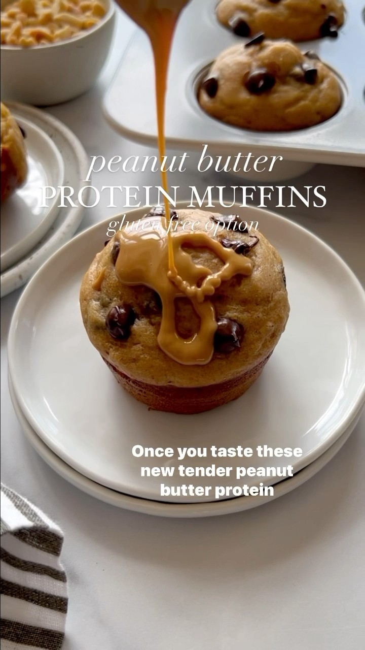 Peanut Butter Protein Muffins #recipes #shorts #muffins – YouTube