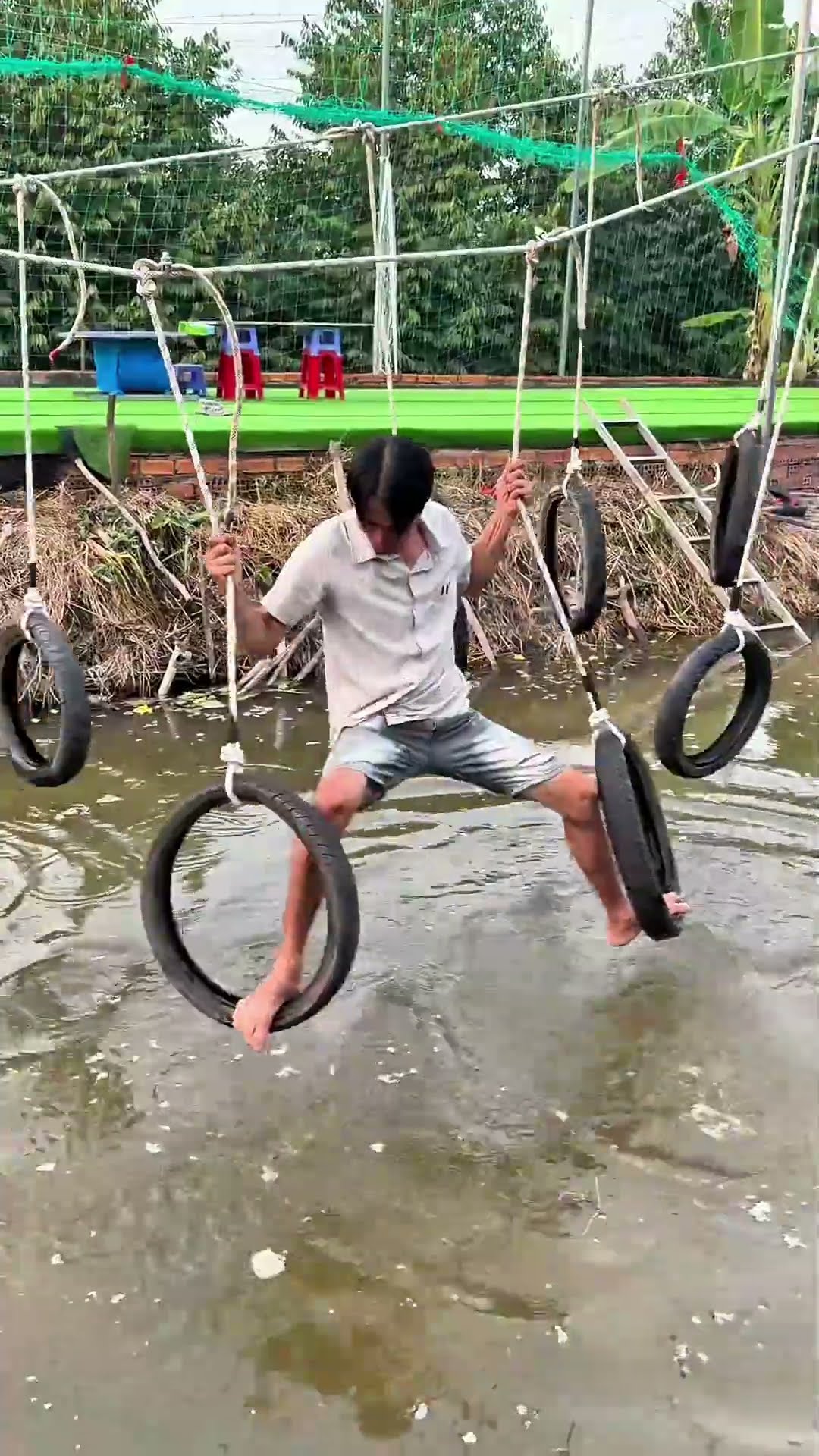 Đu dây vượt mương – Phần 3 #phuoclay #games #challenge #giaitri #shorts #windnet – YouTube