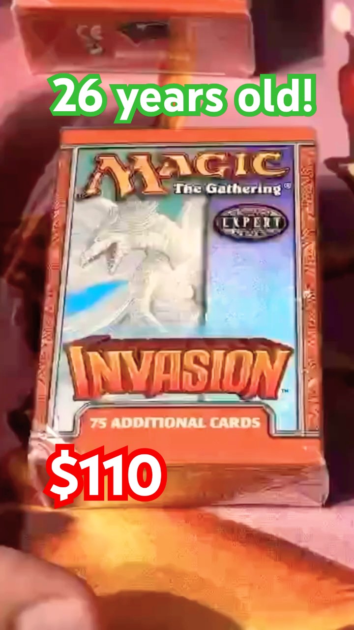 Invasion Tournament Pack Opened – $90 & 20 years old – #mtg #magicthegathering #shorts – YouTube